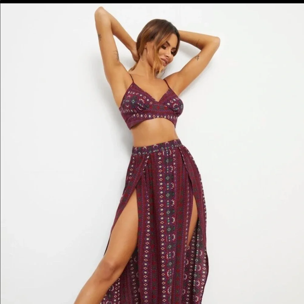 Crop Cami Top & Skirt Set - Picture 4 of 5